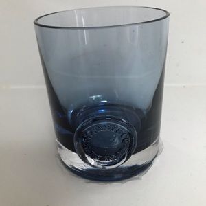 Tiffany & Co (4) ink blue whiskey glasses with Tiffany seal.